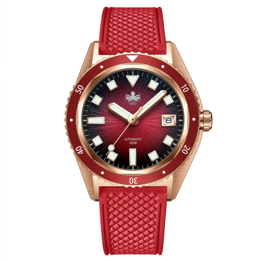 Phoibos Argo Bronze PY057D Spiral Sunray Red