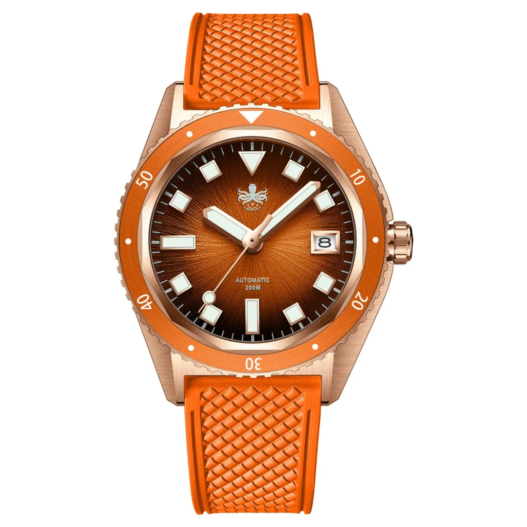 Phoibos Argo Bronze PY057G Spiral Sunray Orange
