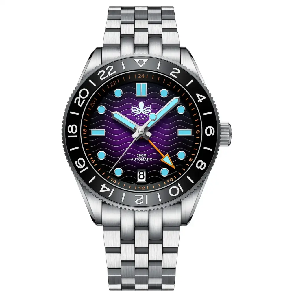Phoibos Wave Master GMT 200M PY049H Purple