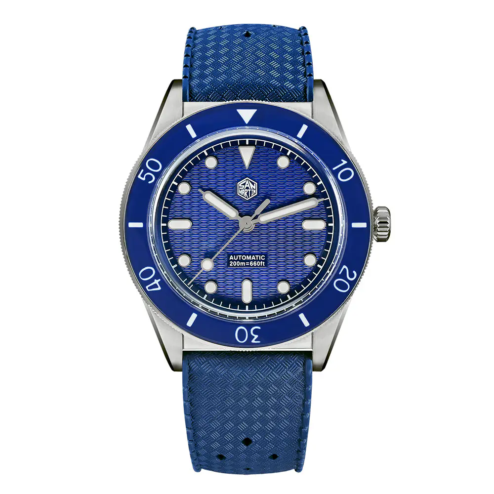 San Martin SN0151GL 39mm Blue FKM